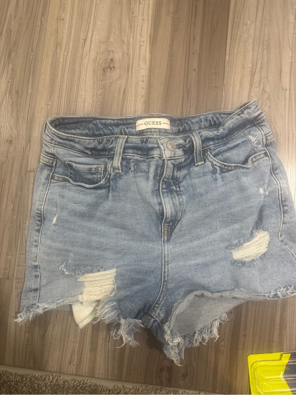 #8 GUESS Distressed Denim Shorts Size 28